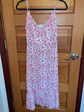 TRIXXI Lightweight Floral Slip Dress with Spaghetti Straps - size L - NWOT